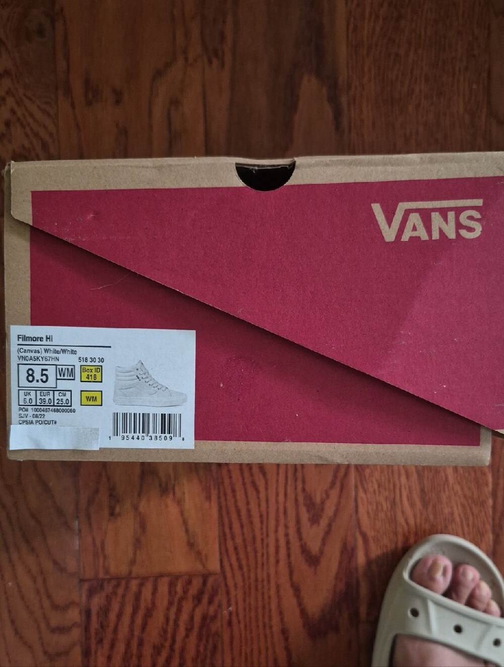 Vans Filmore Hi Box - Red and Kraft